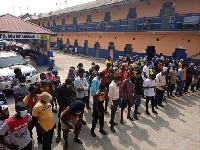 The riders were arrested for not wearing nose mask