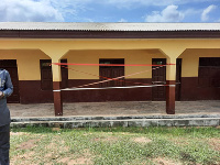 Photo of the newly built Kramokrom Junior high school classrooms