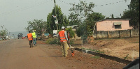 Both sides of the road are currently being graded