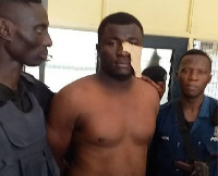 The suspect, Eric Kojo Dua had a plaster on to disguise himself