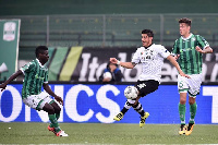 Patrick Asmah in action for Atalanta