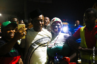 Nkem Owoh otherwise known as Osuofia was at the Nkrumah Circle Interchange.