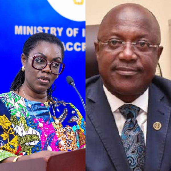 Communications Minister, Ursula Owusu-Ekuful and NIA boss, Prof. Kenneth Attafuah