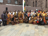 Some members of the Toronto Ghanaian community at Ghana’s flag raising ceremony in Toronto