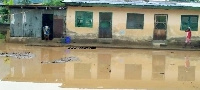 The state of Hajia Nafisah Abdulai's house after heavy down pour