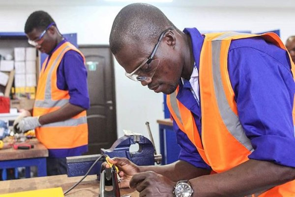 CTVET students in their workshop