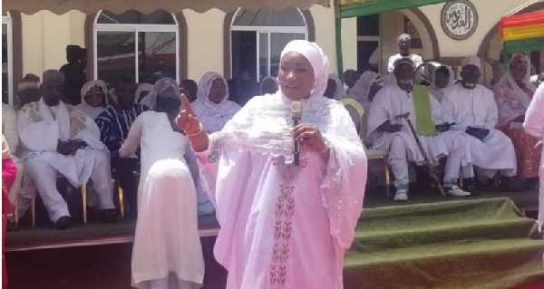 Samira Bawumia at the Zongo Queenmothers and Women Clerics Ramadan Conference