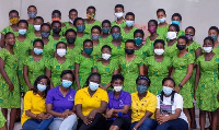 Female students of Christ the King Catholic Senior High School at Obuasi