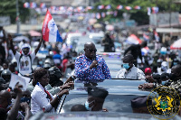 President Nana Addo Dankwa Akufo-Addo addressing his supporters