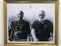 Artwork by Michael Amartey Mensah, Oowner of Cyti Antiques