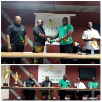 Executives of Sapholda Ventures and GAHA sign the sponsorship deal