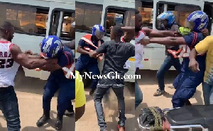 Police Beaten By Trotro