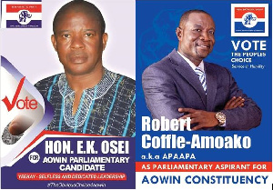 The two Custom officers are seeking to represent the people of the Aowin Constituency