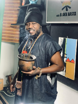 Blakk Rasta, musician and presenter of The Black Pot