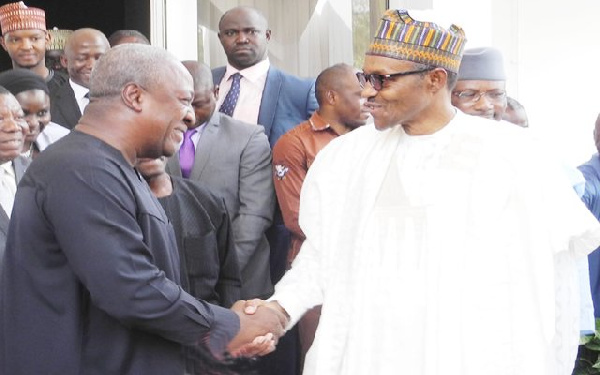 Mahama to welcome Buhari at the Golden Jubilee Lounge