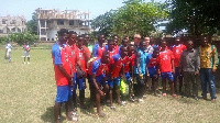 Some of the players at training, Inset Dan Nii Mensah