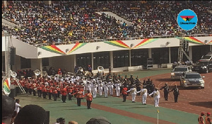 The parade is held every 6 March involving schoolchildren, security services and labour unions