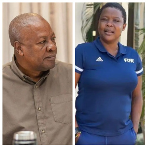 John Mahama and Memunatu Sulemana