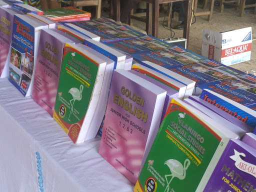 File Photo of text books on a shelf