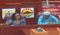 EC Chair, Charlotte Osei appears before Parliament to answer questions over fees charged Journalists