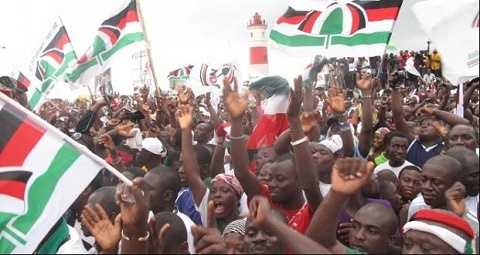 Some NDC supporters at a rally