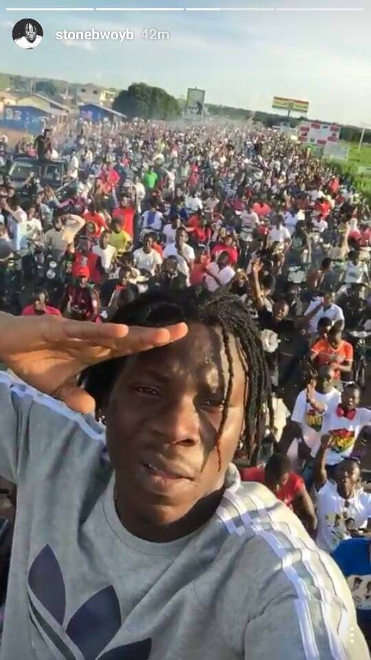 Stonebwoy in Tamale