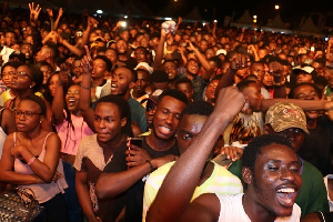 A section of the crowd