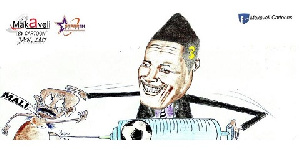 Asamoah Gyan Cartoon