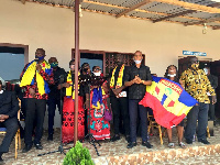 A delegation from Hearts of Oak at the funeral