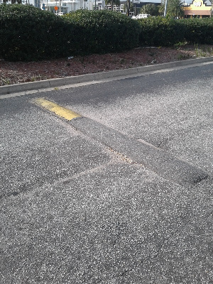 File photo: The ropes have been installed as temporary speed ramps