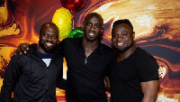 Hans Adu Sarpei and Gerald Asamoah support Otto Addo