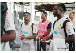 Black Stars at KIA to depart for Morocco