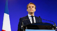 Mr Macron defeated far-right candidate Marine Le Pen by about 65.5% to 34.5%