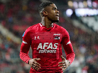 Myron Boadu is a Ghanaian-Dutch footballer who plays as a striker for AZ Alkmaar in the Eredivisie