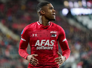 Myron Boadu is a Ghanaian-Dutch footballer who plays as a striker for AZ Alkmaar in the Eredivisie