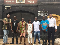 John Antwi with members of his foundation