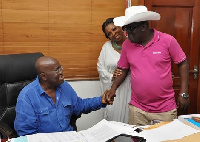 Akufo-Addo with Sir John in his house