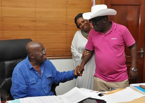 Akufo-Addo with Sir John in his house