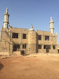 The mosque is nearing completion