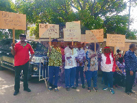 Pensioners protest against debt exchange programme at the Ministry of Finance