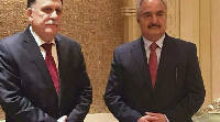 The talks lasted about seven hours, but Sarraj and Haftar didn