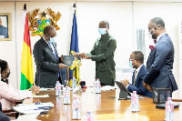 Ernest Addison, Governor of the Bank of Ghana during the presentation