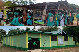 The Students With The Old And New Canteen At Anfoesec