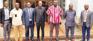 Zambian High Commissioner with Ho MCE and other officials