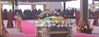 The state burial is being held at the Black Star Square in Accra