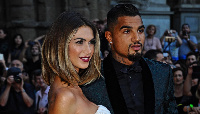 Kevin Prince Boateng with his ex-wife, Melissa Satta