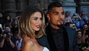 Kevin Prince Boateng with his ex-wife, Melissa Satta