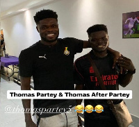 Thomas Partey and his look alike