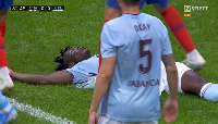 Joseph Aidoo was injured