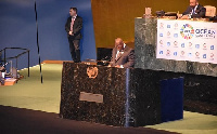 Nana Addo Dankwa Akufo-Addo, President of Ghana speaking at the program